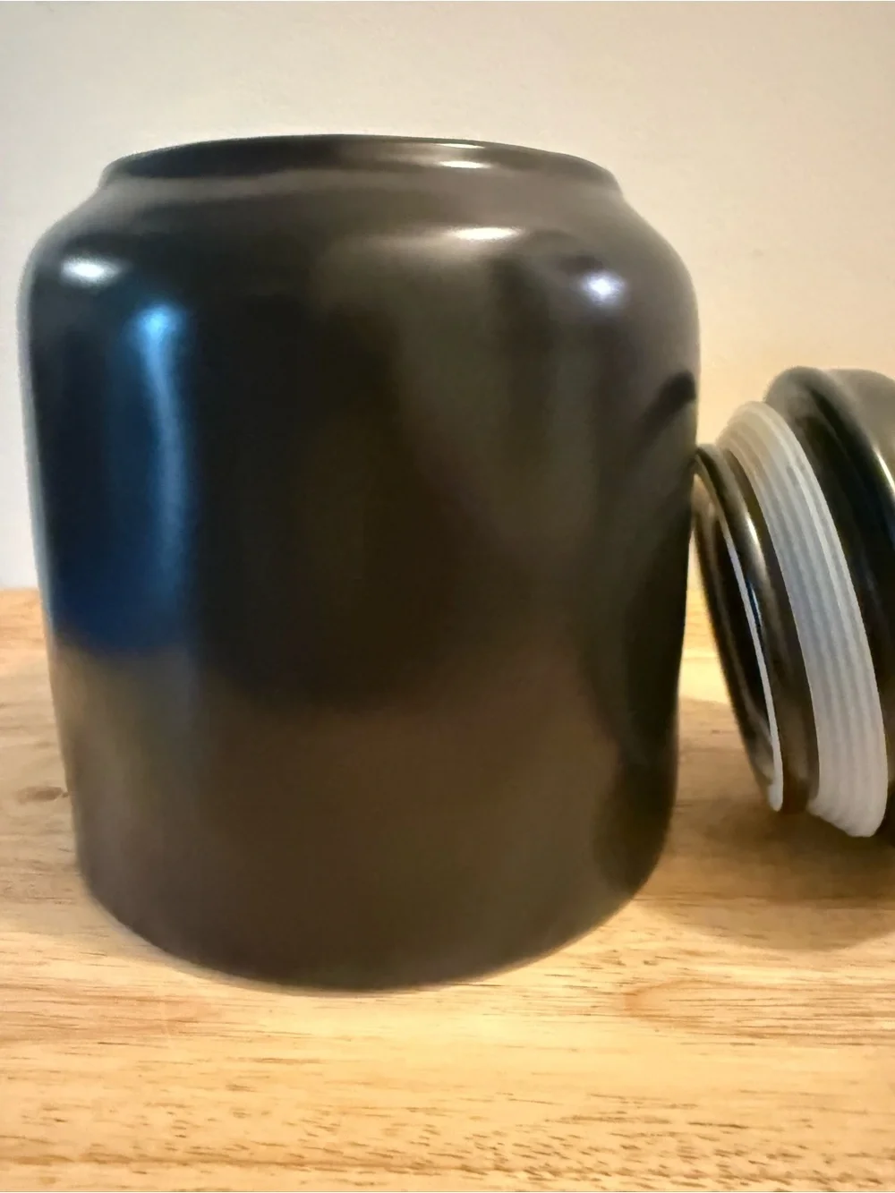 Rae Dunn Black Cookies Canister with White Lettering